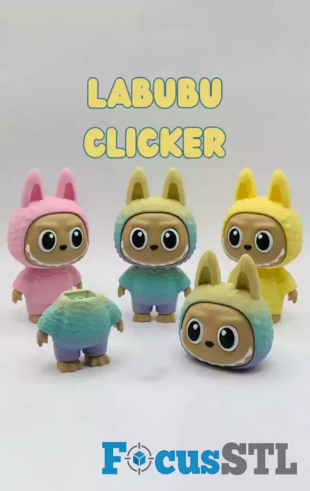 Labubu Clicker STL 3D Print Files