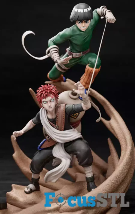Rock Lee vs Gaara STL 3D Print Files