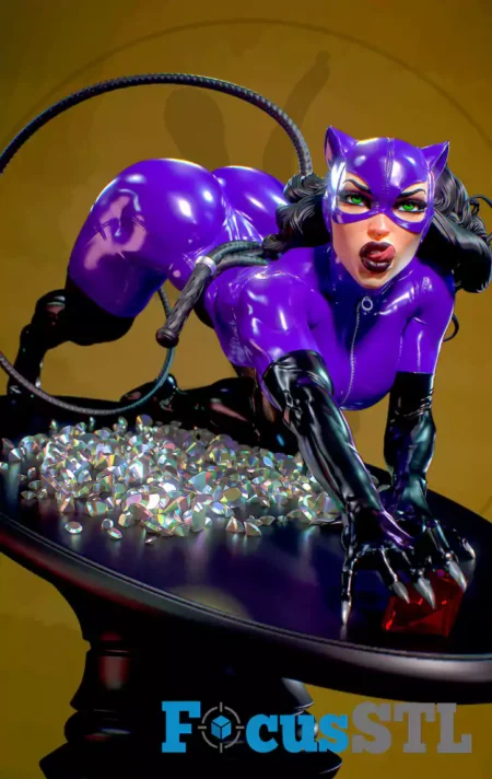 Catwoman Purple Costume STL 3D Print Files