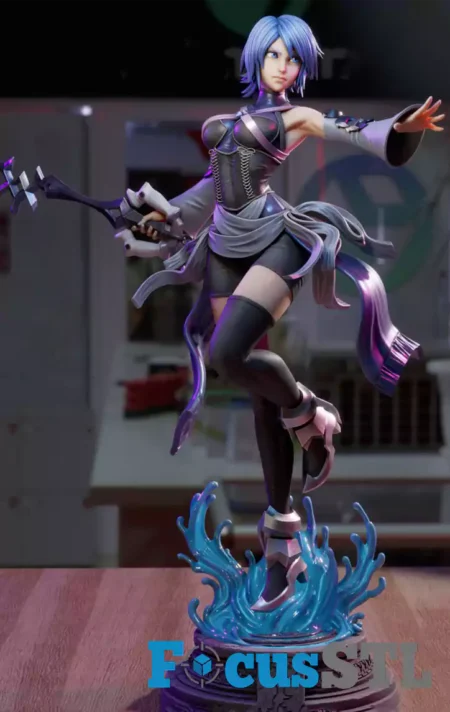 Aqua Kingdom Hearts STL 3D Print Files