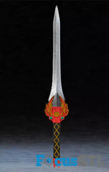 Red Ranger Sword STL 3D Print Files