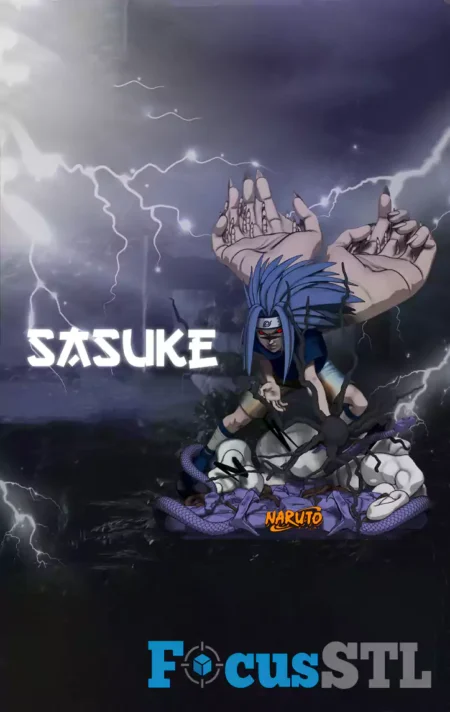 Sasuke Statue and Bust STL Files