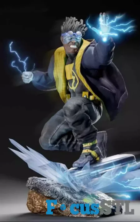 Static Shock Angry STL 3D Print Files 