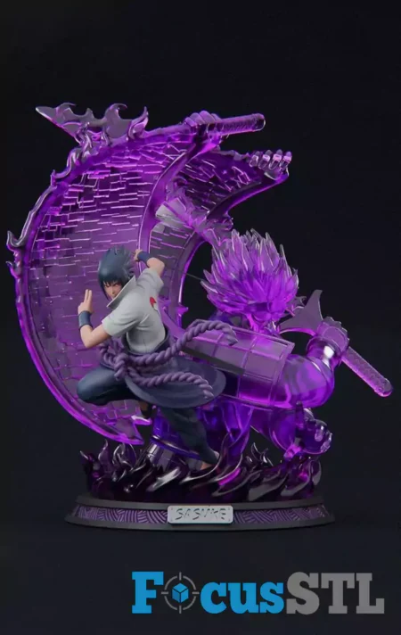 Sasuke Uchiha STL 3D Print Files