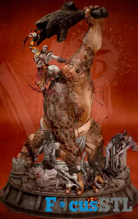 Kratos vs Cyclops Diorama STL Files