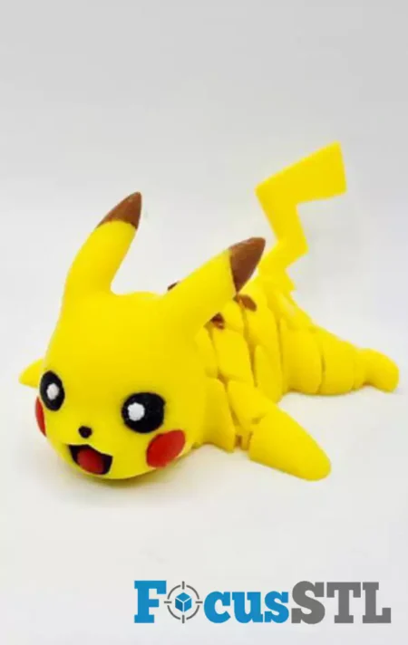 Flexi Pikachu STL 3D Print Files