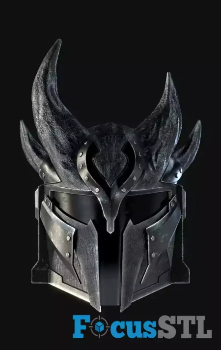 Daedric Mando Helmet STL 3D Print Files 
