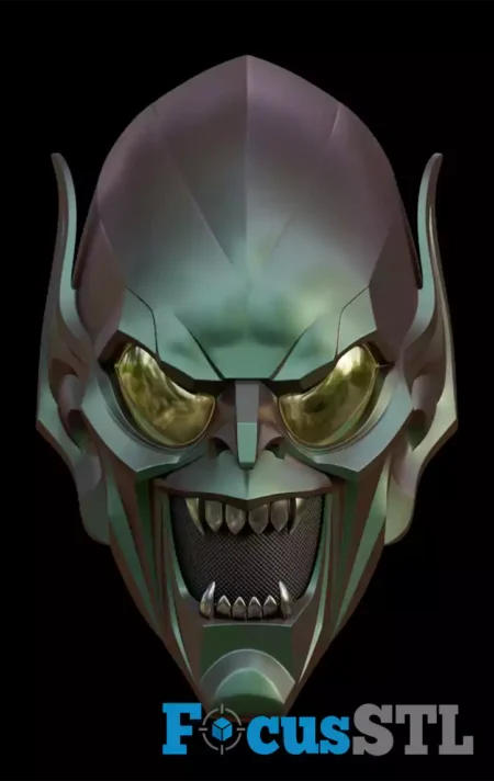 Green Goblin Helmet STL 3D Print Files 