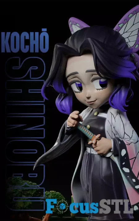 Shinobu Kocho Chibi STL 3D Print Files