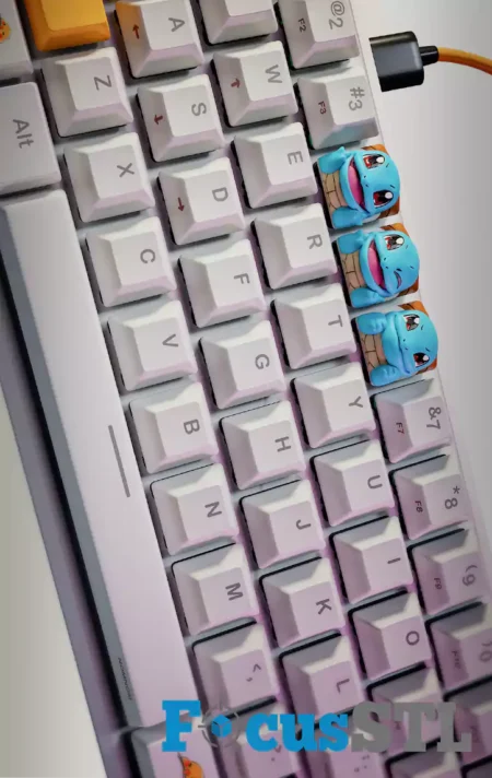 Squirtle Pokémon Keycap STL Files