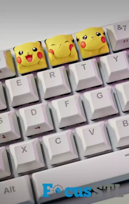 Pikachu Pokémon Keycap STL Files