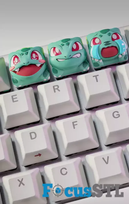 Keycaps Bulbasaur Pokémon STL Files