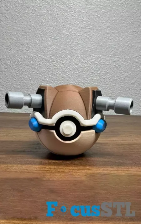 Blastoise Pokéball STL 3D Print Files