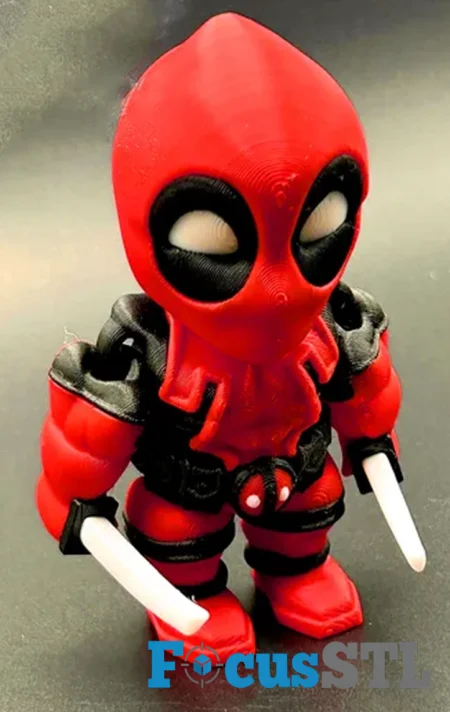 Mini Deadpool STL 3D Print Files