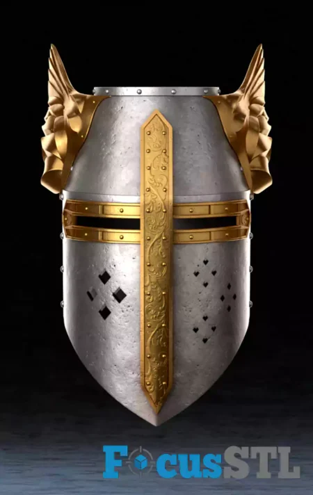 Oblivion Crusader Helmet STL Files 