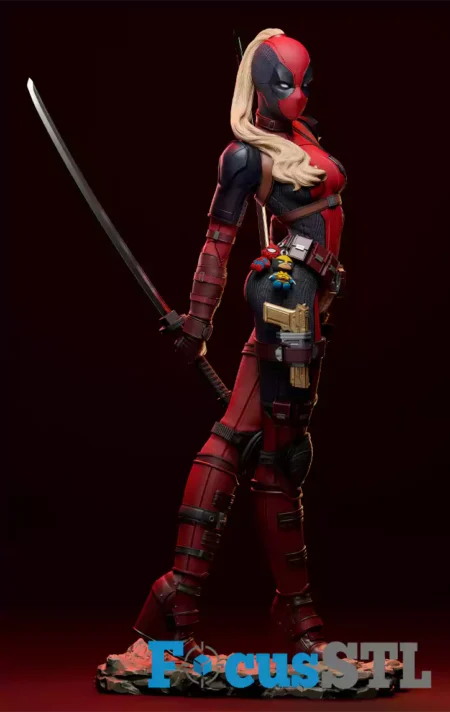 Lady Deadpool STL 3D Print Files