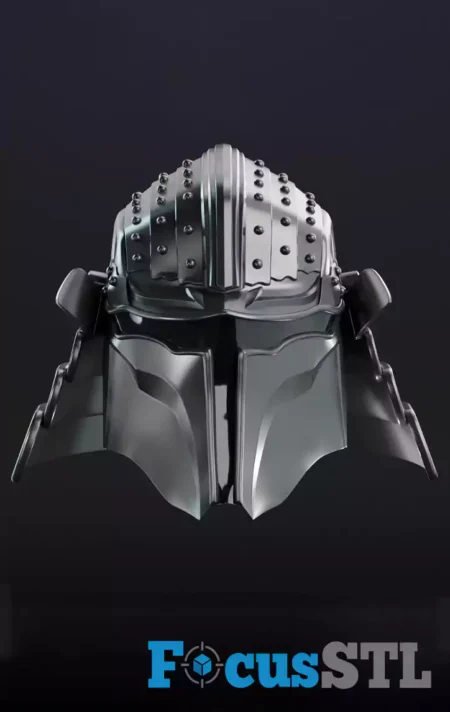 Samurai Mandalorian Helmet STL 3D Print Files