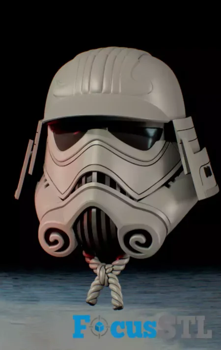 Samurai Stormtrooper V2 Helmet STL Files