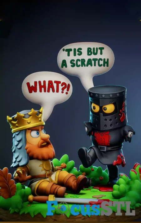 Monty Python and the Holy Grail Chibi STL Files