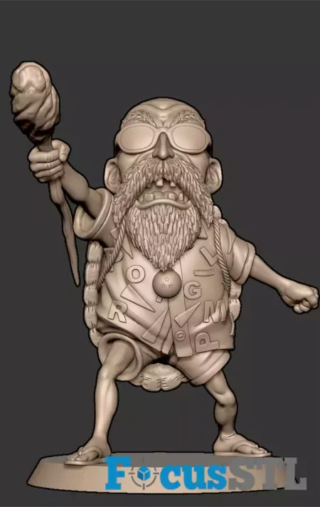 Roshi Chibi STL 3D Print Files