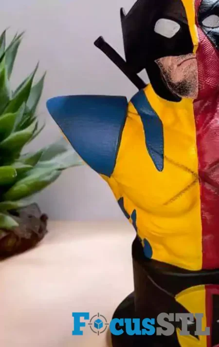 Deadpool and Wolverine Bust STL Files