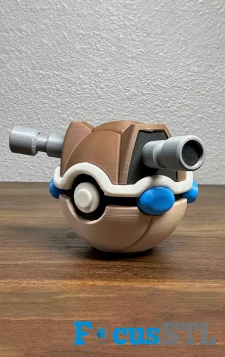 Blastoise Pokéball STL 3D Print Files