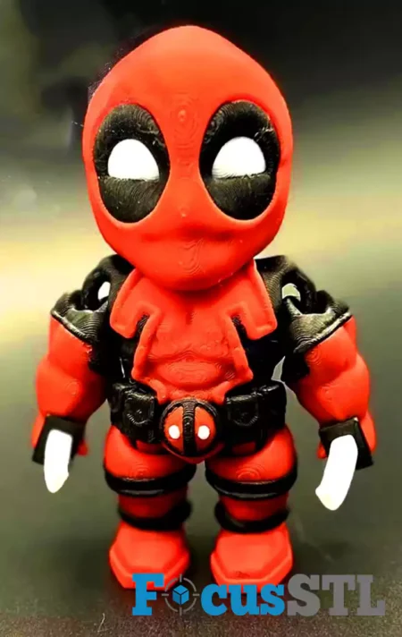 Mini Deadpool STL 3D Print Files