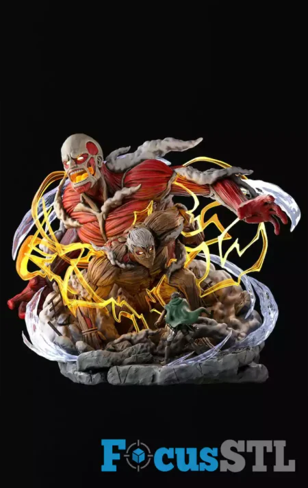 Attack on Titan Reveal Diorama STL Files