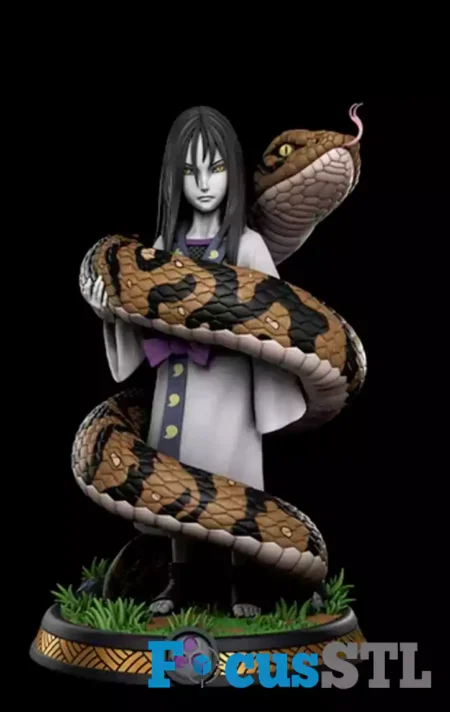 Young Orochimaru and Snake STL Files