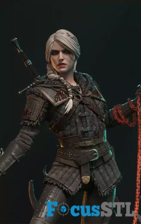 Ciri The Witcher STL 3D Print Files