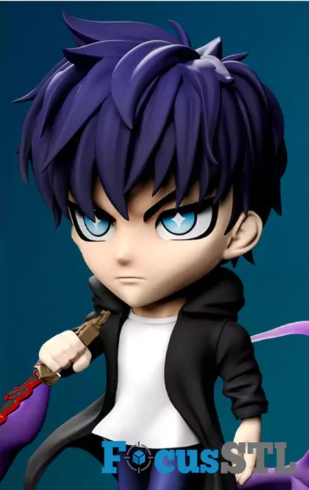 Sung Jinwoo Chibi STL 3D Print Files 