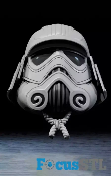 Samurai Stormtrooper V2 Helmet STL Files