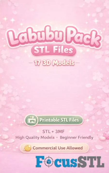 Labubu Pack STL 3D Print Files – 3MF