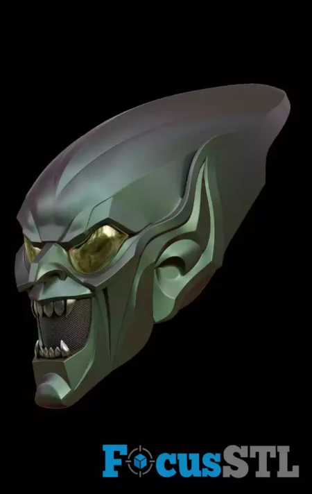 Green Goblin Helmet STL 3D Print Files 