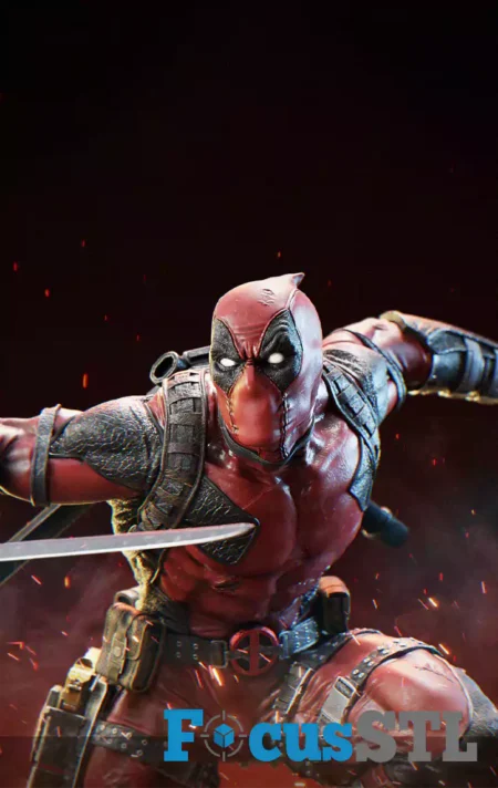 Deadpool Posing Battle STL 3D Files