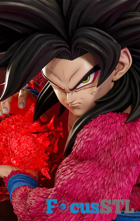 Goku SSJ4 Power Bust STL 3D Print Files