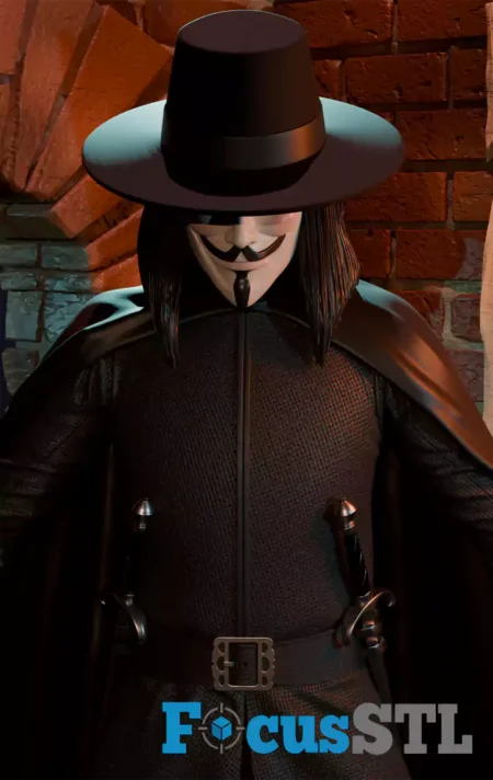 V for Vendetta Diorama STL 3D Print Files