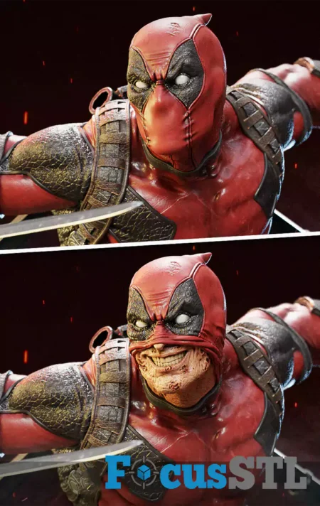 Deadpool Posing Battle STL 3D Files