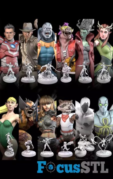 Super Miniatures Pack STL Files