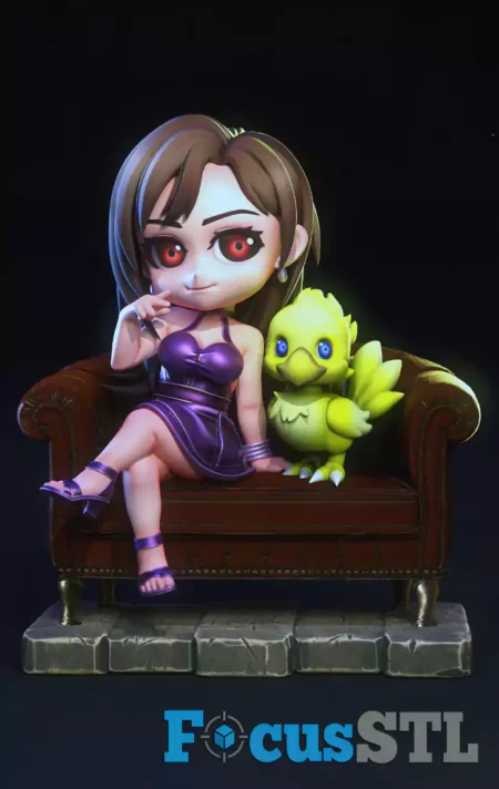 Tifa Lockhart Chibi STL Files