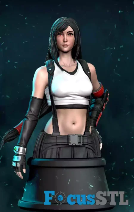Tifa Lockhart Bust STL Files