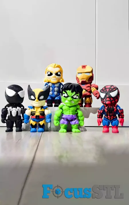 Marvel Mini Pack STL 3D Print Files
