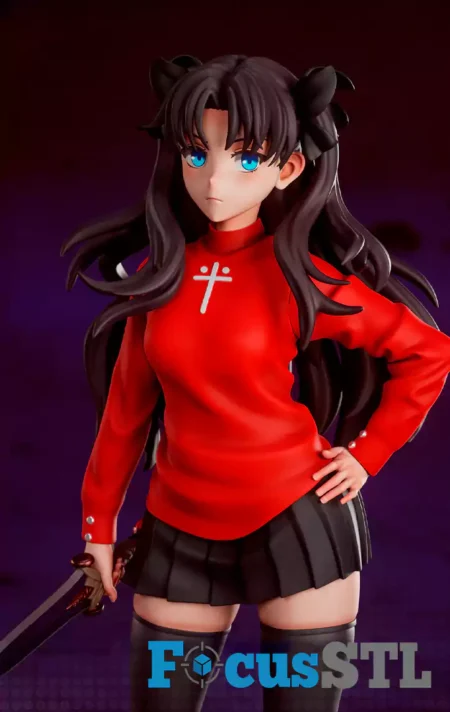Rin Tohsaka and Weapon STL Files
