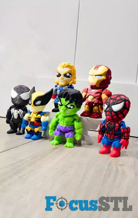 Marvel Mini Pack STL 3D Print Files