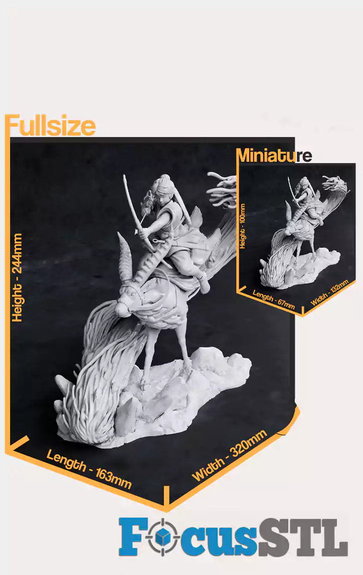 Ashitaka Princess Mononoke STL Files