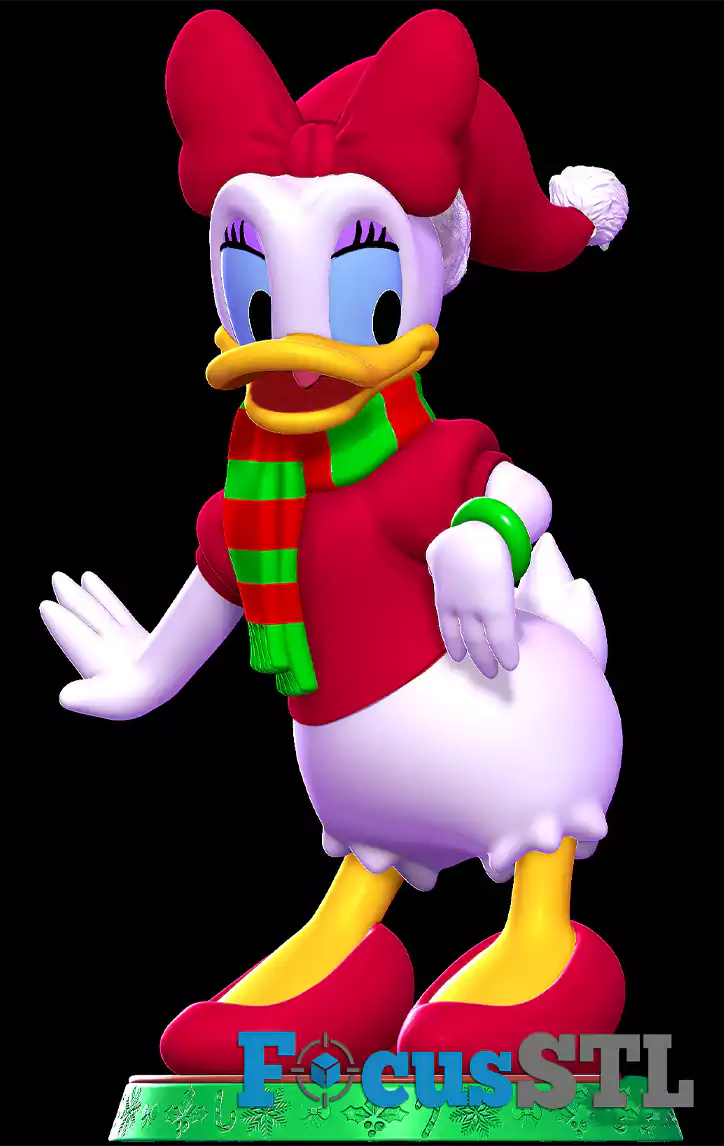 Daisy Duck Christmas STL Files