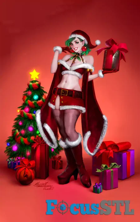 Polina Christmas Pin Up Girl STL Files