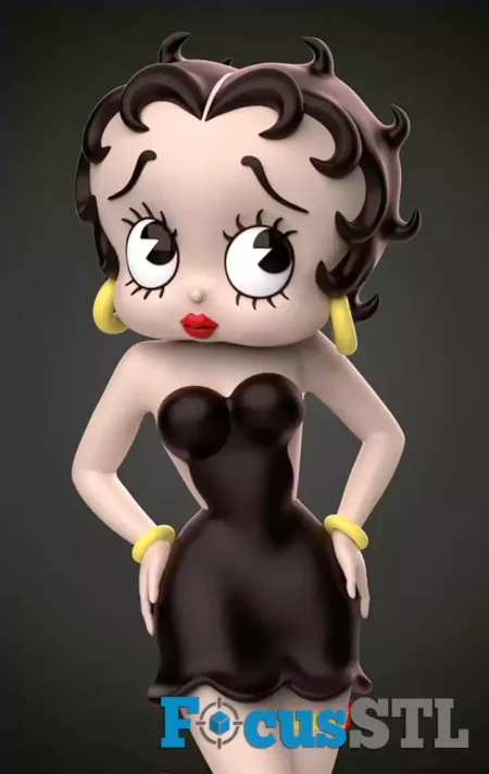 Betty Boop Cartoon Sculptures STL Files