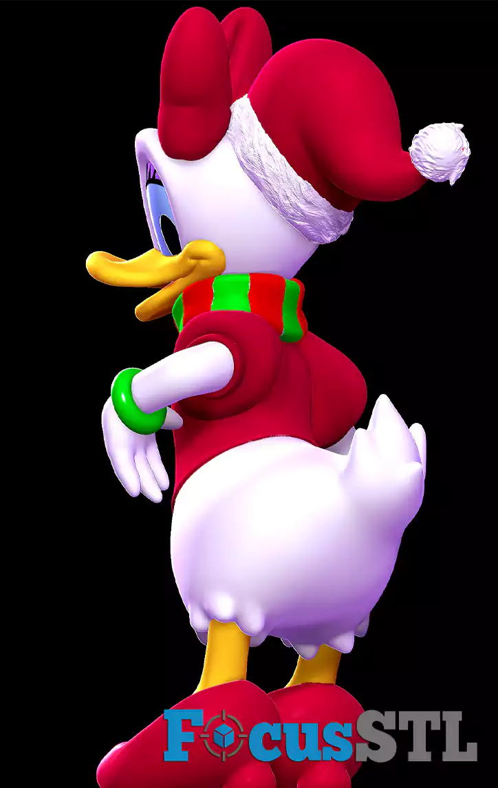 Daisy Duck Christmas STL Files