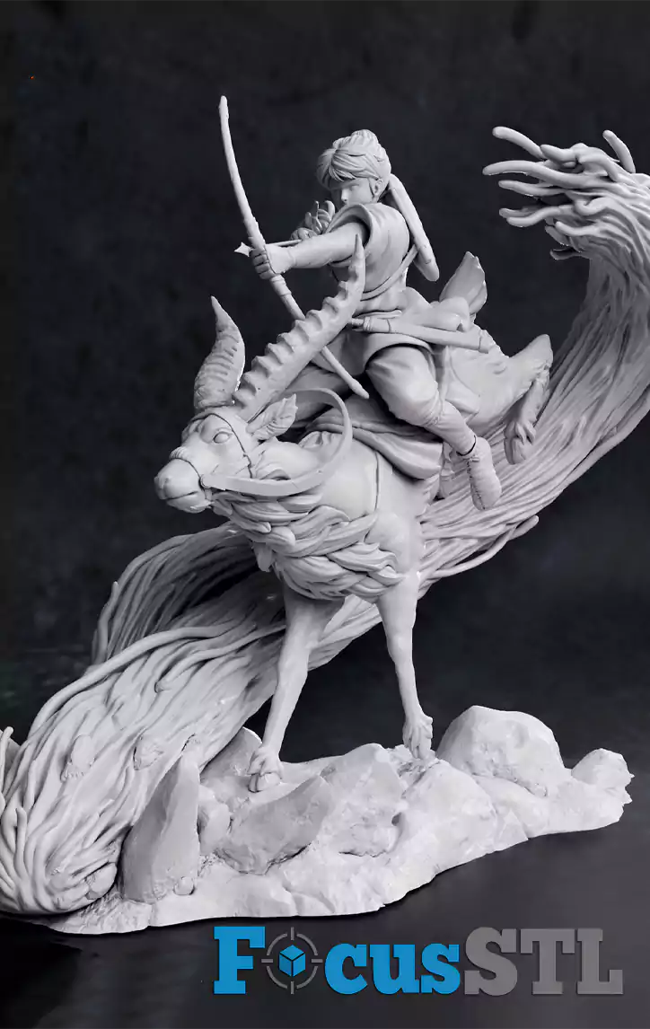 Ashitaka Princess Mononoke STL Files